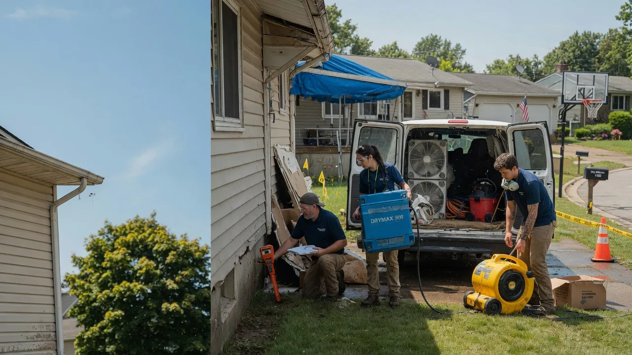 Ceiling Leak Cleanup in Hortonville, WI near me