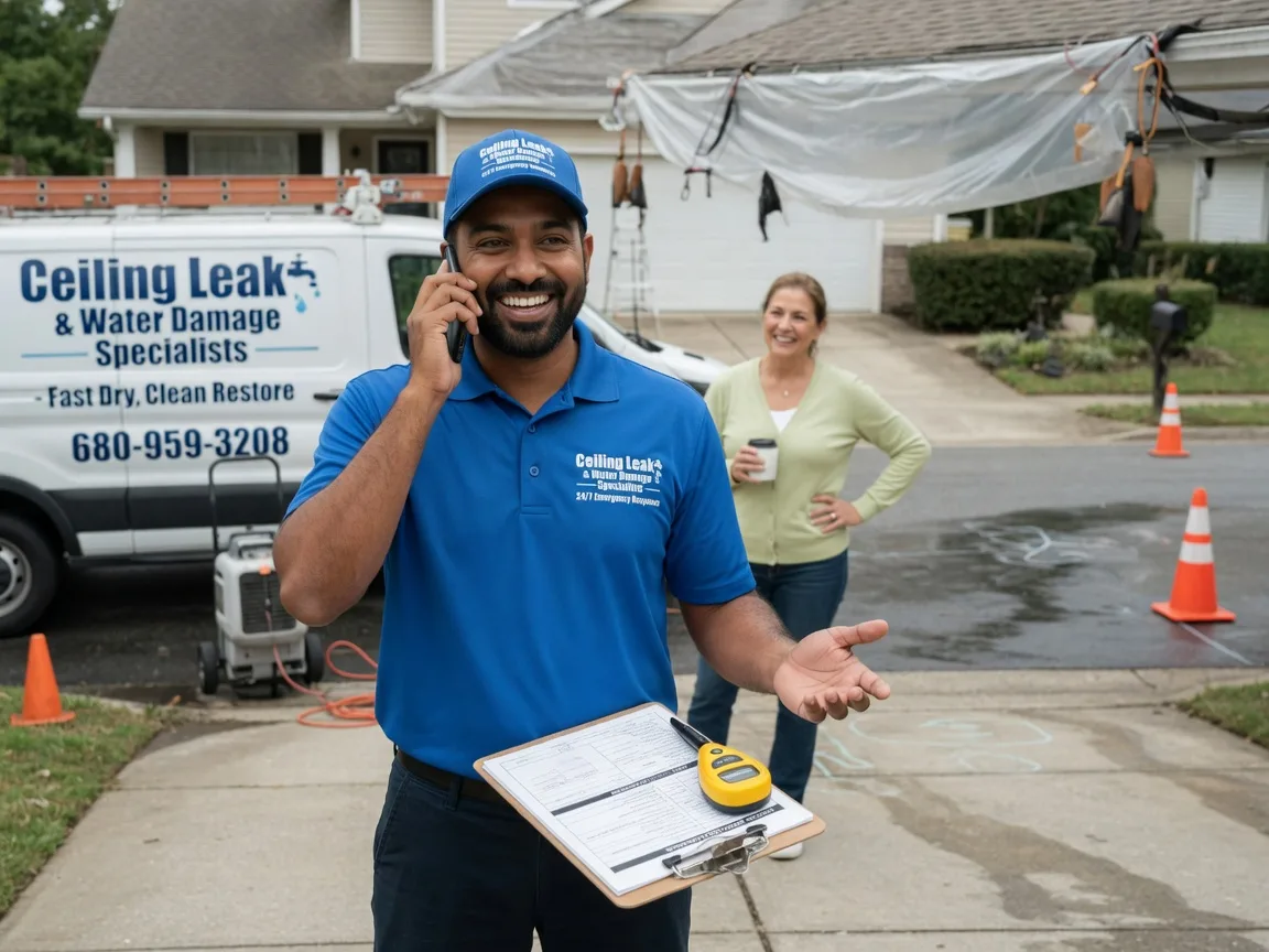 Ceiling Leak Cleanup Hortonville, WI FAQs